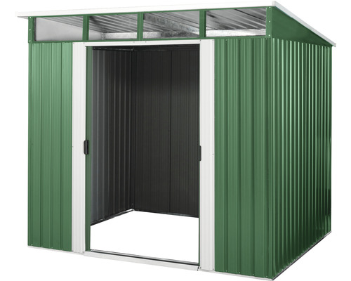 Metalen tuinhuis met schuifdeur