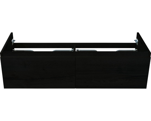 SANOX Wastafelonderkast Frozen 40x140 cm black oak