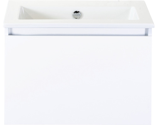 SANOX Badkamermeubel met wastafel Frozen 61x42x46 cm wit hoogglans