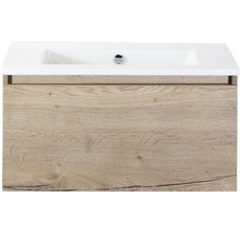 SANOX Badkamermeubelset Frozen met wastafel 81 cm natuur eiken