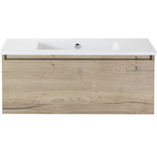 SANOX Badkamermeubelset Frozen met wastafel 101 cm natuur eiken