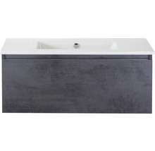 SANOX Badkamermeubelset Frozen met wastafel 101 cm beton antraciet