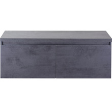 SANOX Badkamermeubelset Frozen met wastafelblad 43,6x120x45 cm beton antraciet