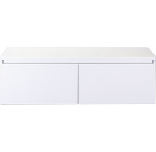 SANOX Badkamermeubelset Frozen met wastafelblad 43,6x140x45 cm wit hoogglans