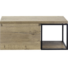 SANOX Badkamermeubelset Frozen met wastafelblad 43,6x100x45 cm tabacco