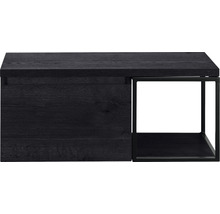 SANOX Badkamermeubelset Frozen met wastafelblad 43,6x100x45 cm black oak