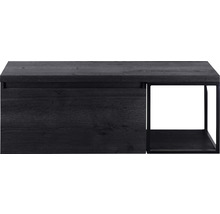 SANOX Badkamermeubelset Frozen met wastafelblad 43,6x120x45 cm black oak