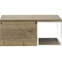 SANOX Badkamermeubelset Frozen met wastafelblad 43,6x100x45 cm tabacco