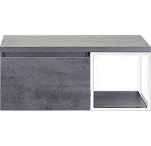 SANOX Badkamermeubelset Frozen met wastafelblad 43,6x100x45 cm beton antraciet