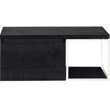 SANOX Badkamermeubelset Frozen met wastafelblad 43,6x100x45 cm black oak