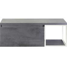 SANOX Badkamermeubelset Frozen met wastafelblad 43,6x120x45 cm beton antraciet