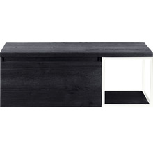 SANOX Badkamermeubelset Frozen met wastafelblad 43,6x120x45 cm black oak