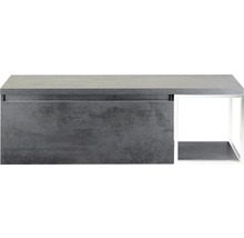 SANOX Badkamermeubelset Frozen met wastafelblad 43,6x140x45 cm beton antraciet