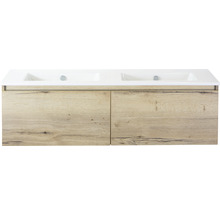 SANOX Badkamermeubelset Frozen met wastafel 141 cm natuur eiken