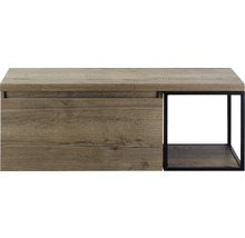 SANOX Badkamermeubelset Frozen met wastafelblad 43,6x120x45 cm tabacco