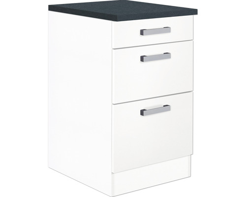 Keukenkast met drie laden en werkblad