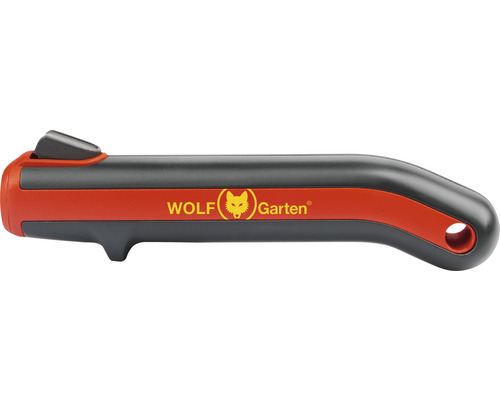 Wolf Garten Logo op handgreep tuingereedschap