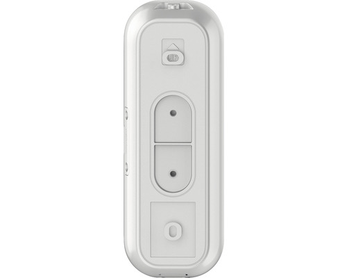 Witte garagedeuropener met bedieningselementen