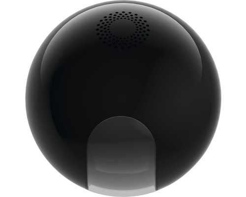 Zwarte, bolvormige beveiligingscamera