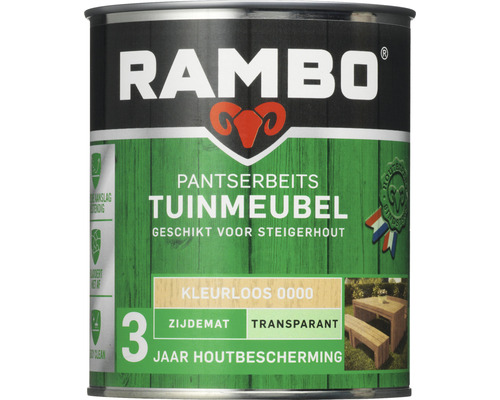 RAMBO Pantserbeits Tuinmeubel zijdemat transparant 750 ml Rambo Pantserbeits tuinmeubel kleurloos