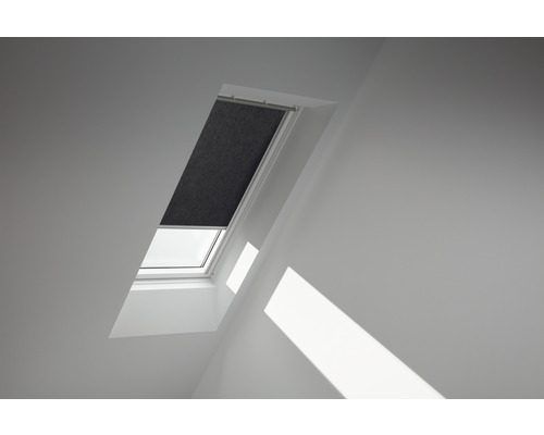 VELUX Rolgordijn lichtdoorlatend handbediend RFL C02 4069SWL zwart Dakvenster met verduisterend rolgordijn in de kamer