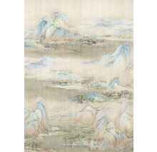 Behang met berglandschap motief