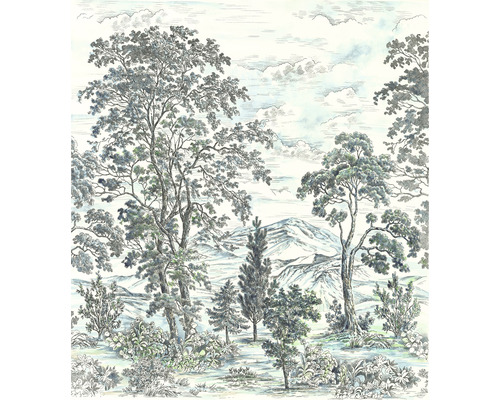 KOMAR Fotobehang vlies INX5-042 Ink Highland Trees 250x280 cm