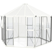 Kas met stalen frame en polycarbonaat platen