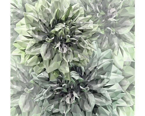 KOMAR Fotobehang vlies INX6-036 Ink Emerald Flowers 300x280 cm
