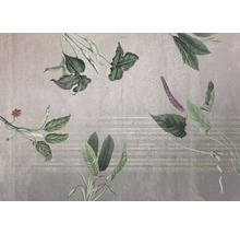 Behang met botanisch plantenpatroon