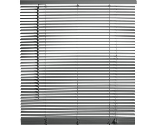 Grijze jaloezie voor raam