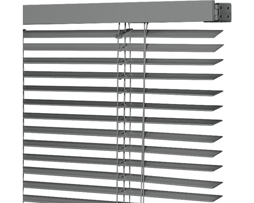 Grijze aluminium jaloezie voor ramen