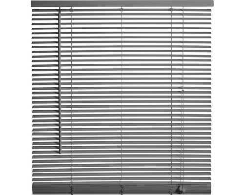 Grijze jaloezie voor raamdecoratie en zonwering