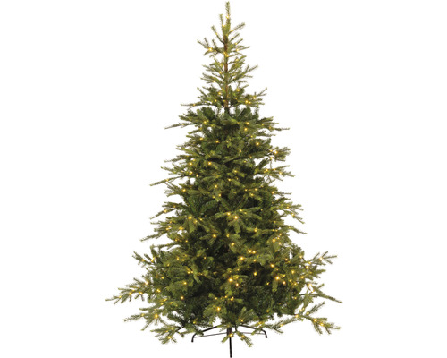 EVERLANDS Kunstkerstboom Grandis fir LED verlichting Ø 132 H 180 cm