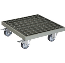Transportroller met roosterstructuur en vier wielen
