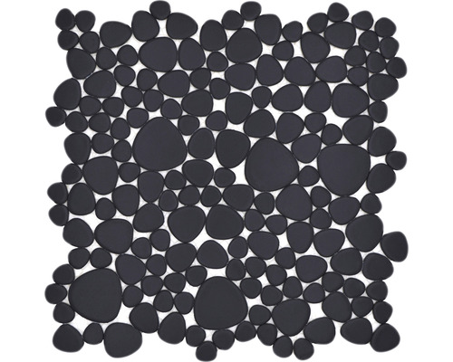 Mozaïektegel keramisch XKM 892N zwart 27,5x27,5 cm
