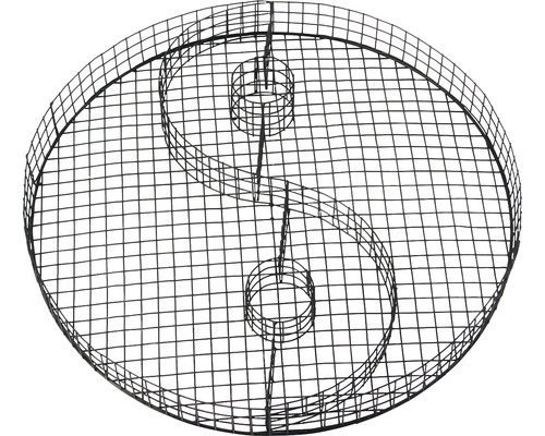 Draadrooster plantenmand in Yin Yang vorm voor tuinvijvers
