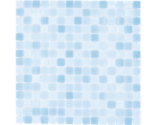 Mozaïektegel glas GM A 331P blauw 32,7x30,5 cm Glazen mozaïektegel, vierkant gerangschikt