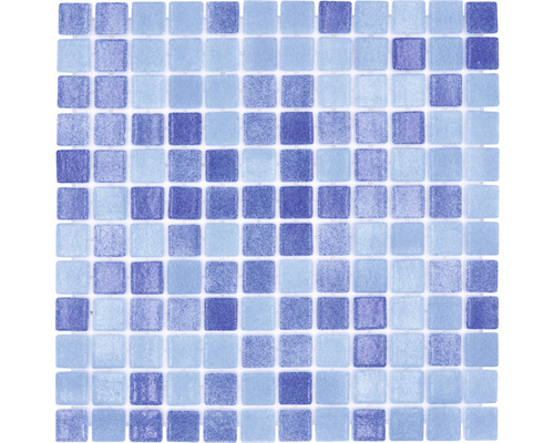 Mozaïektegel glas VP1158PAT blauw 31,6x31,6 cm