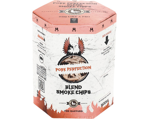 SMOKEY GOODNESS Pork Perfection Smoke Chips blend Hickory, Apple & Maple  EU/USA 1600 ml mix