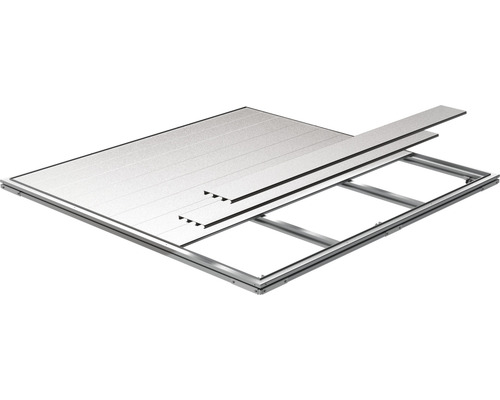 BIOHORT Fundament tbv gereedschapsberging 90 metaal zilver 78x88x18 cm