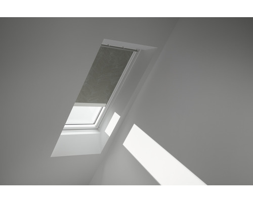 VELUX Rolgordijn verduisterend bediening op zonne-energie DSL M12 4575S dusty green