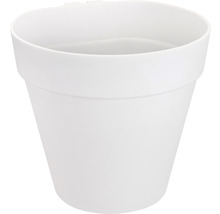 Witte kunststof bloempot