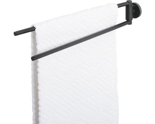 Dubbele handdoekhouder met handdoek