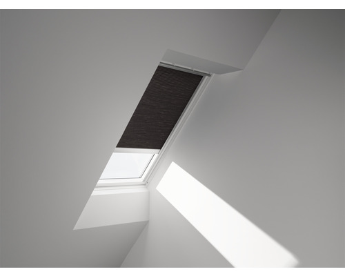 VELUX Plissé honingraat bediening op zonne-energie FSC U10 1047SWL zwart