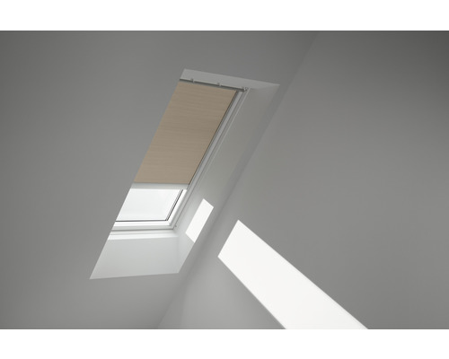 VELUX Plissé honingraat bediening op zonne-energie FSC C02 1155SWL beige