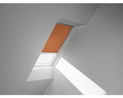 VELUX Plissé honingraat bediening op zonne-energie FSC C01 1167S oranje