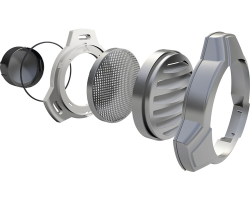 Explosietekening van een filterhouder voor ventilatiesystemen