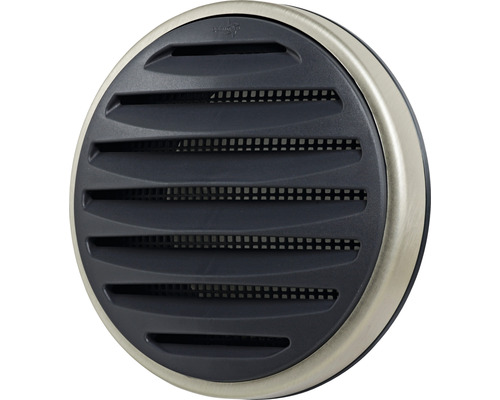 Rond toevoerrooster met lamellen en insectenhor