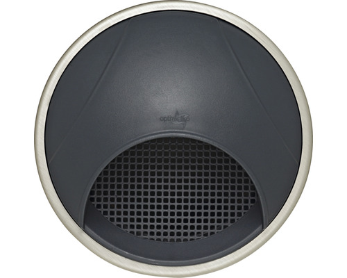 Ronde grondinbouwspot met rasterafdekking